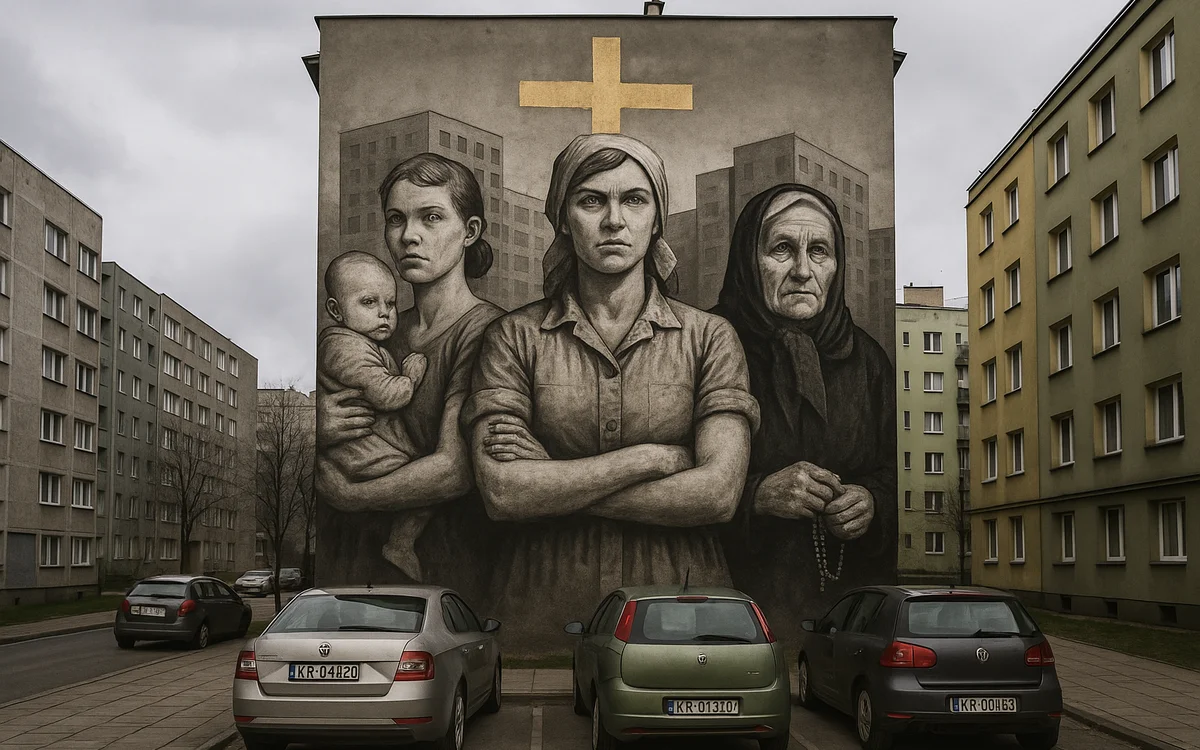 Koncepcja muralu: Trzy Pokolenia