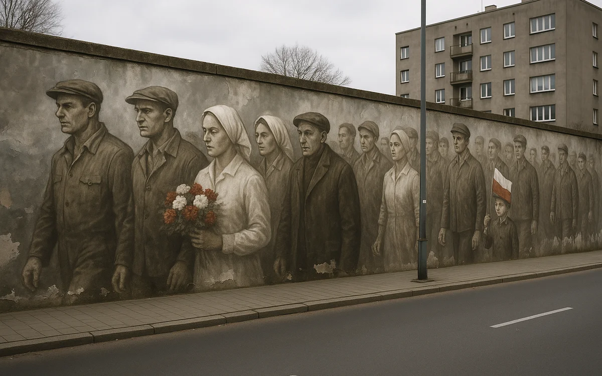 Koncepcja muralu: Procesja