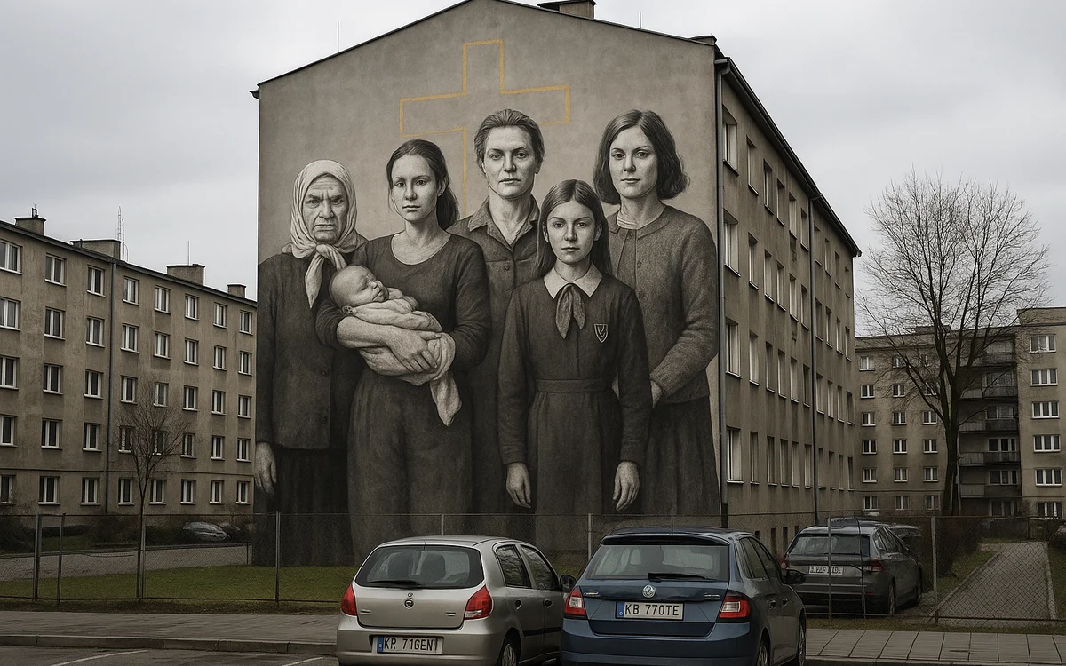 Koncepcja muralu: Żywy Łańcuch